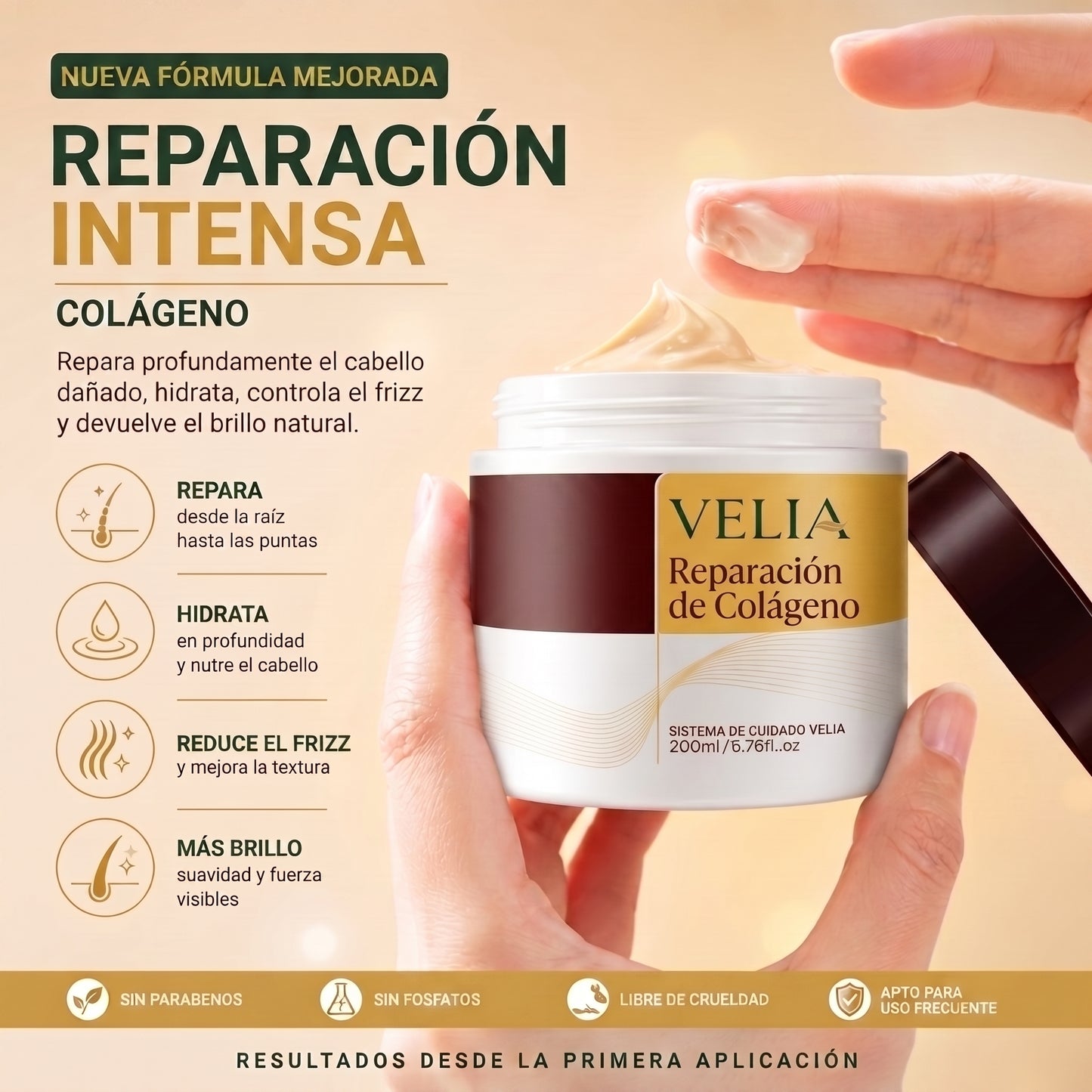¡OFERTA 2X1 + REGALO! Mascarilla Capilar Edición Limitada Velia