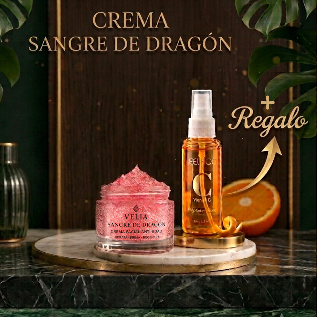 Crema Antiedad Edición Velia Dragon Blood + REGALO Spray Vitamina C