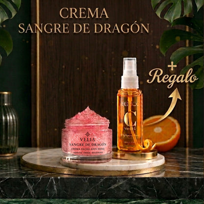 Crema Antiedad Edición Velia Dragon Blood + REGALO Spray Vitamina C